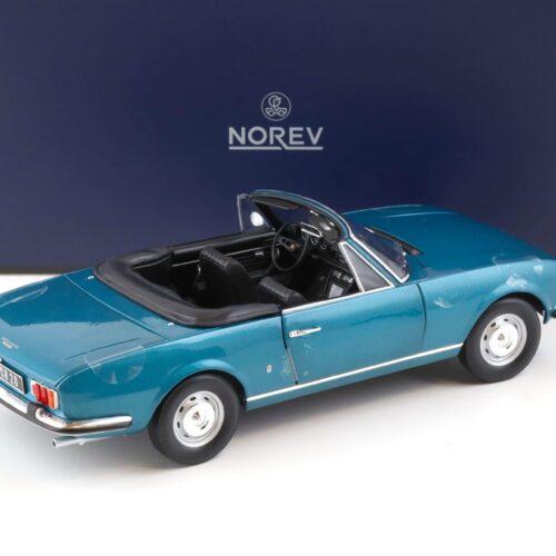 1:18 Norev Peugeot 504 Cabriolet 1969 metallic blue - Limited 250 pcs.