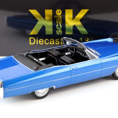 1:18 KK-Scale Cadillac DeVille Convertible 1967 blue metallic/ black