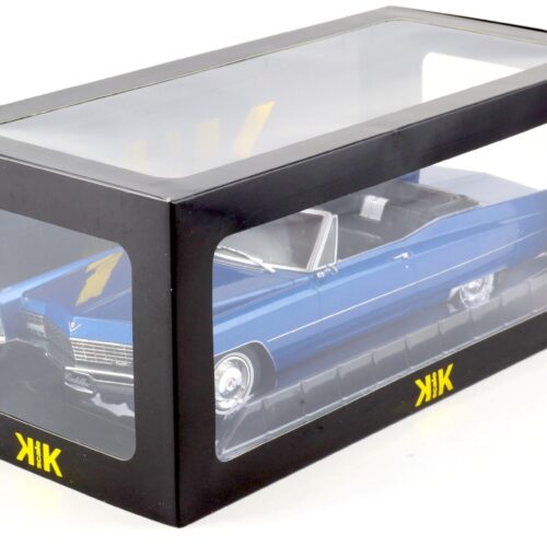 1:18 KK-Scale Cadillac DeVille Convertible 1967 blue metallic/ black