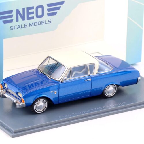 1:43 NEO Ford Taunus 17M P3 Coupe blue metallic/ white
