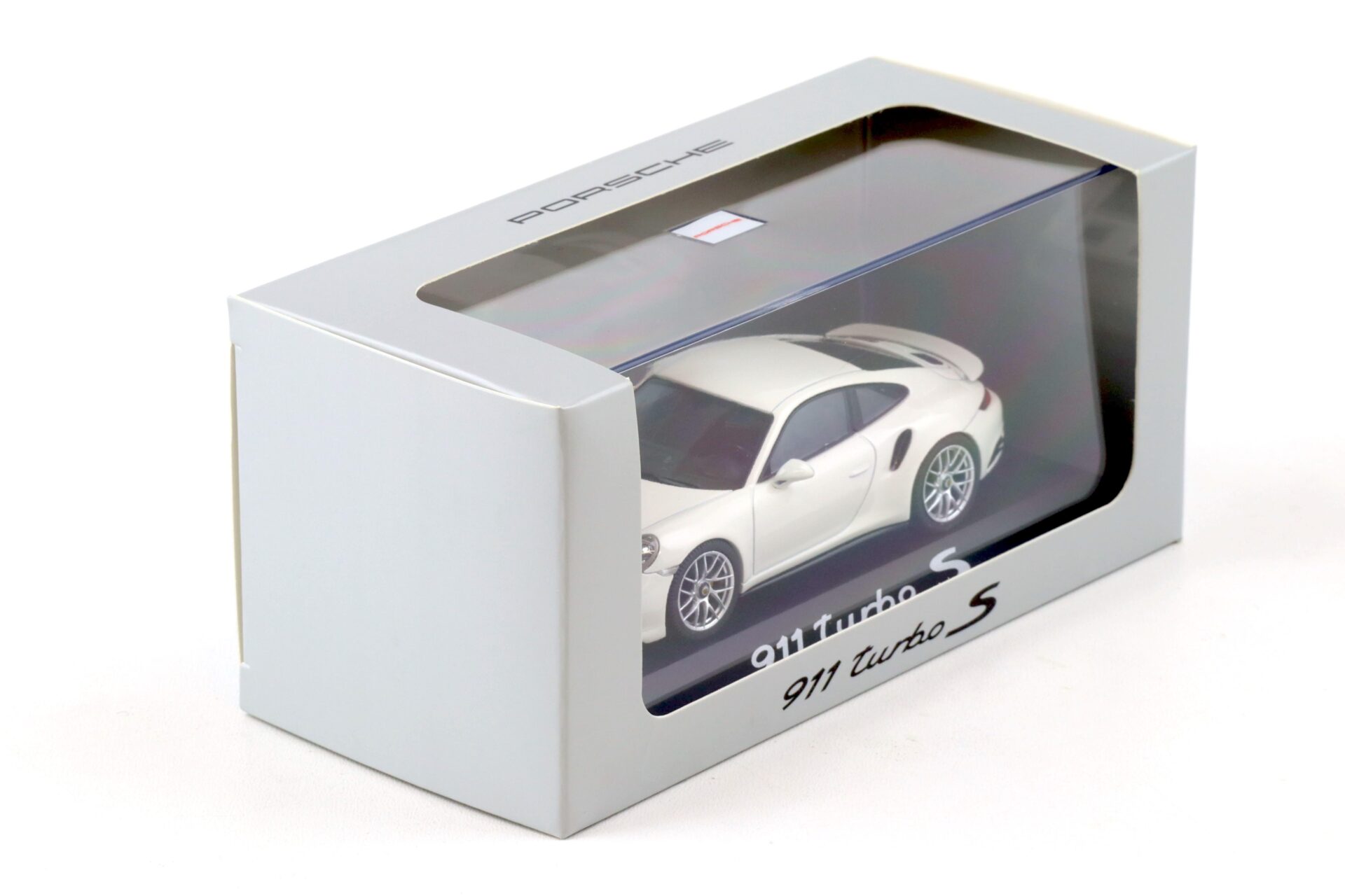 1:43 Herpa Porsche 911 (991.II) Turbo S Coupe white WAP DEALER