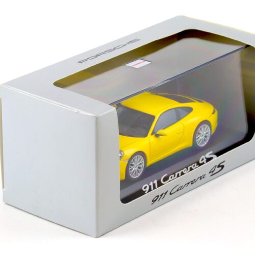 1:43 Herpa Porsche 911 (991.II) Carrera 4S Coupe yellow WAP DEALER