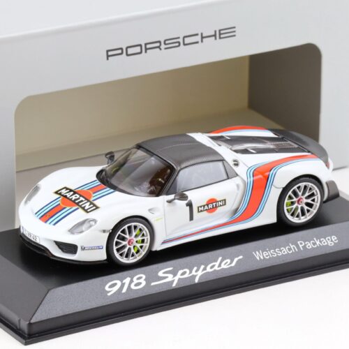 1:43 Minichamps Porsche 918 Spyder Weissach Package #1 Martini WAP DEALER