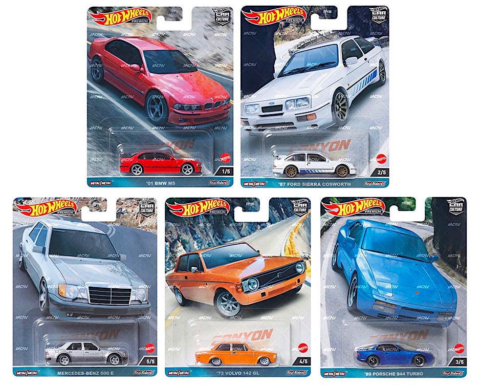 1:64 Hot Wheels Premium 2023 Canyon Warriors Car Culture Set 5 pcs. 977C