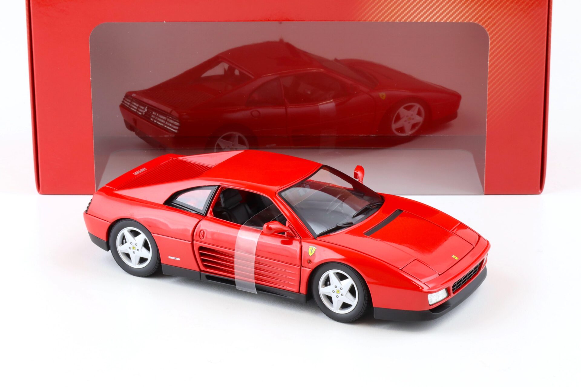 1:18 Hot Wheels Ferrari 348 TB Coupe 1989 red X5532