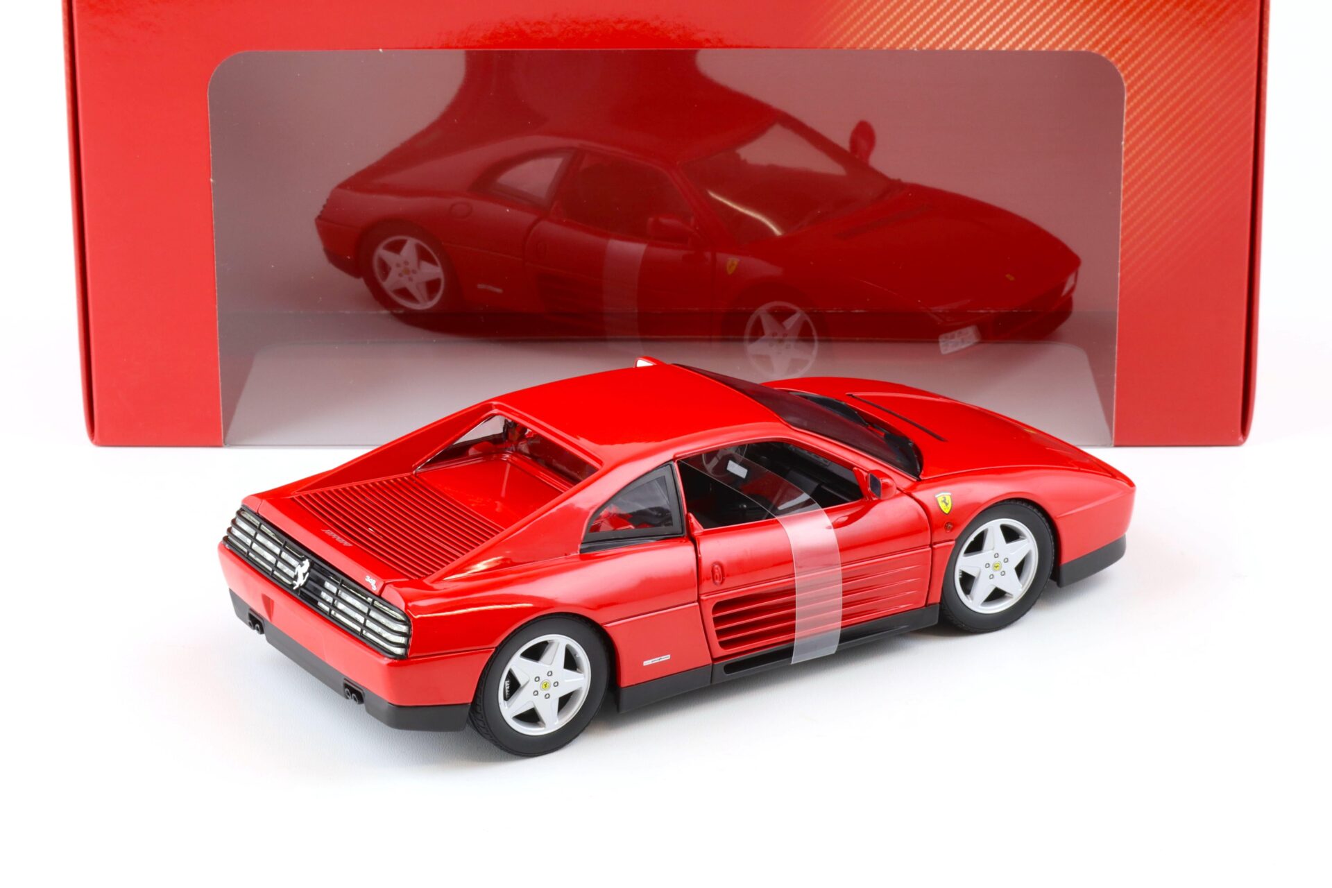 1:18 Hot Wheels Ferrari 348 TB Coupe 1989 red X5532 – Premium