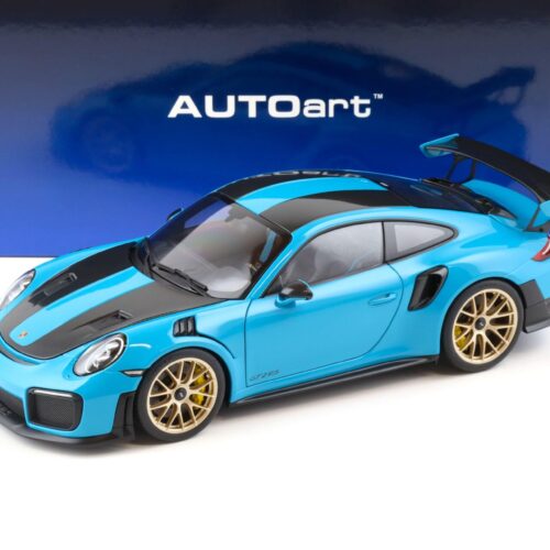 1:18 AUTOart Porsche 911 (991.2) GT2 RS 2017 Weissach Package Miami blue 78175 - Image 1