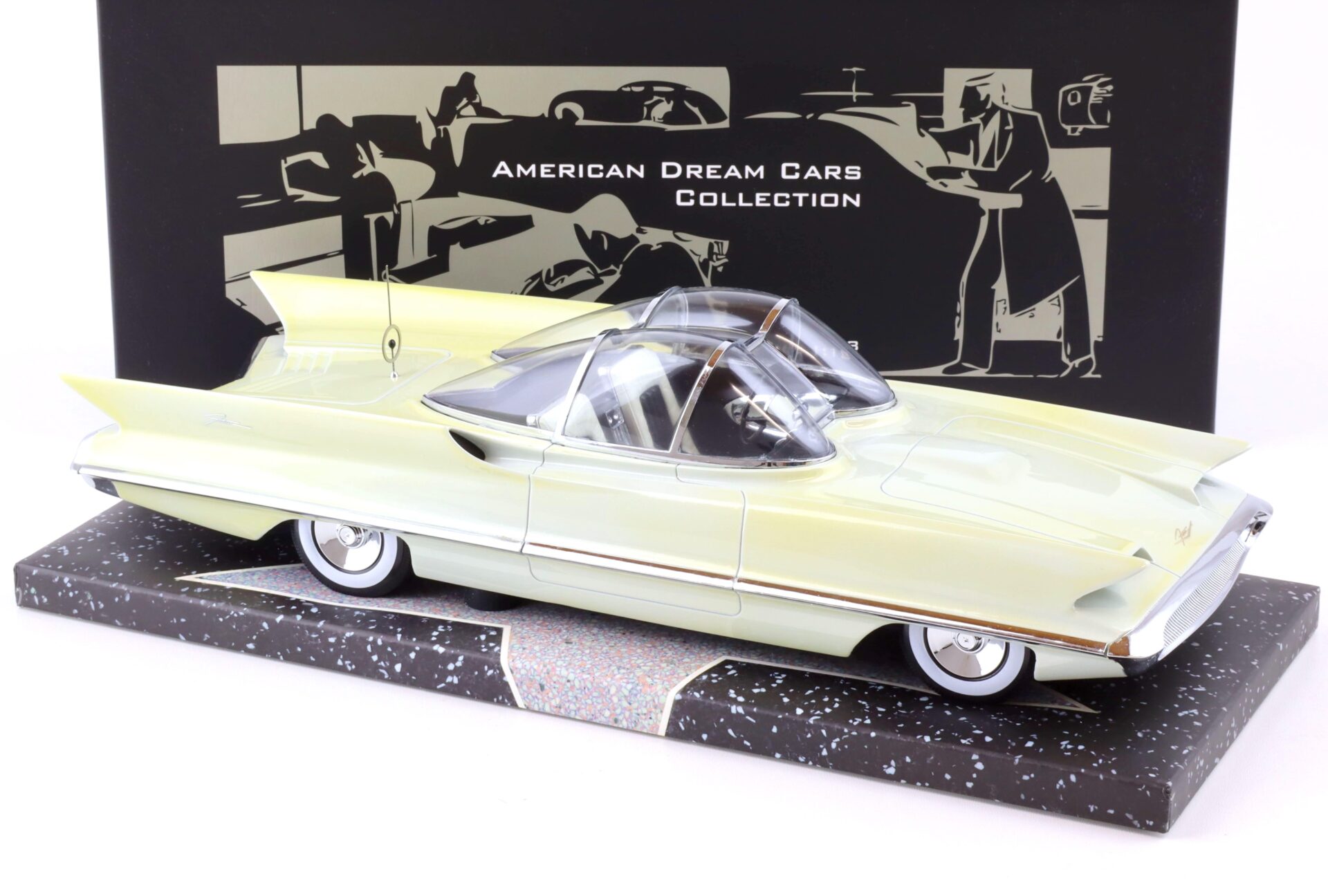 1:18 Minichamps 1955 Lincoln Futura Concept white American Dream Cars Collection