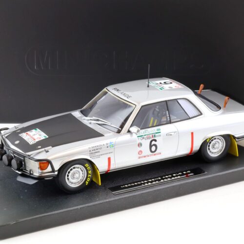 1:18 Minichamps Mercedes 450 SLC 5.0 Winner Mikkola / Hertz #6 Rally Bandama 1979