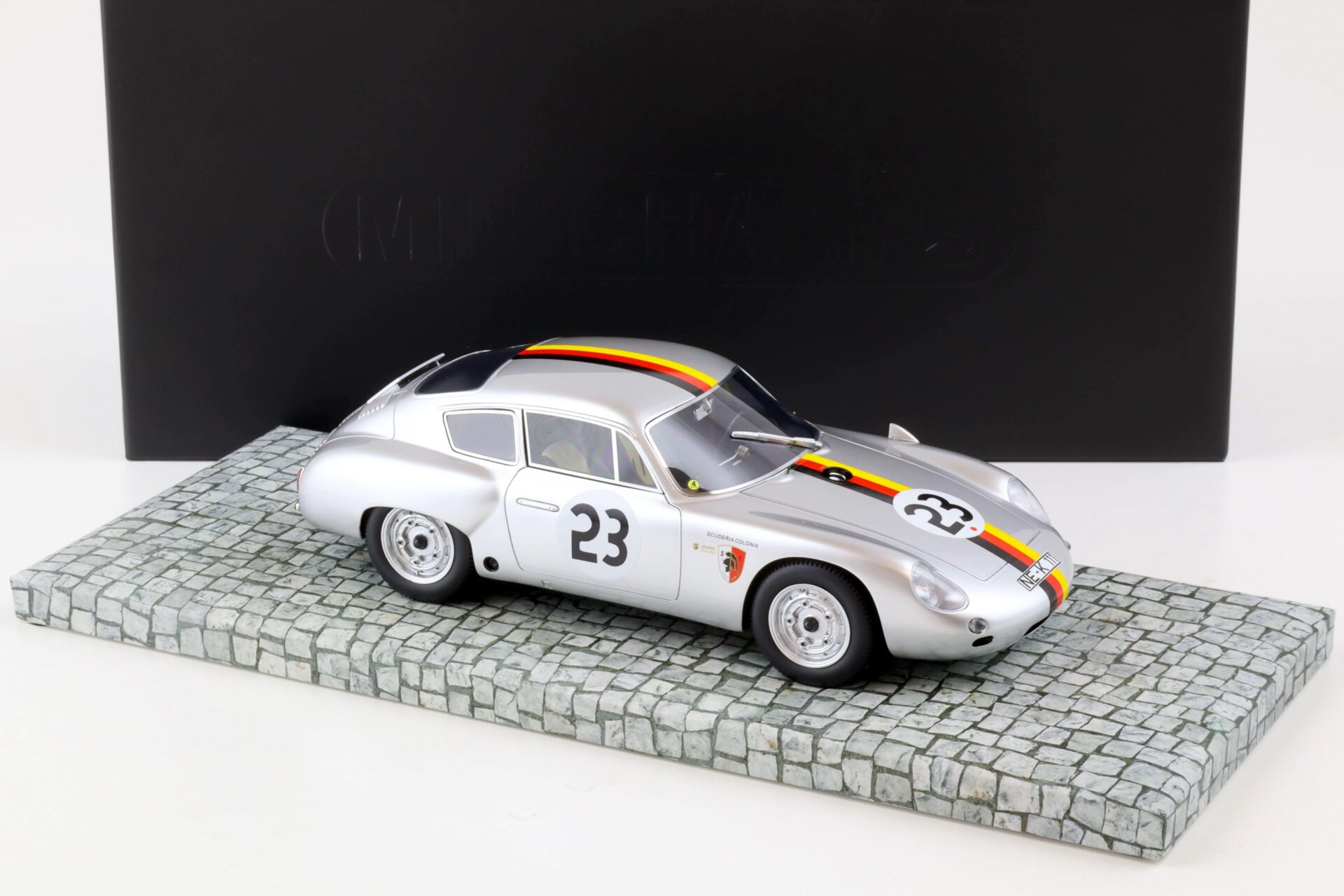 1:18 Minichamps Porsche 356 B 1600 GS Carrera GTL Abarth #23 Koch Solitude 1962