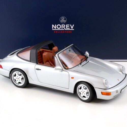 1:18 Norev Porsche 911 (964) Carrera 4 Targa 1990 silver metallic 187342