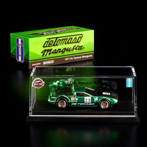 1:64 Hot Wheels RLC Exclusive 1971 De Tomato Mangusta green metallic HNL22