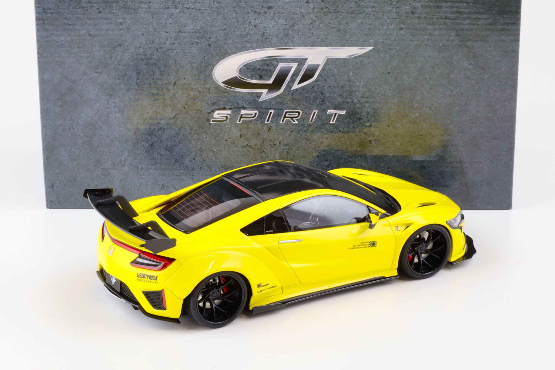 1:18 GT Spirit Asia Exclusive KJ034 Honda NSX Liberty Walk 2021 yellow