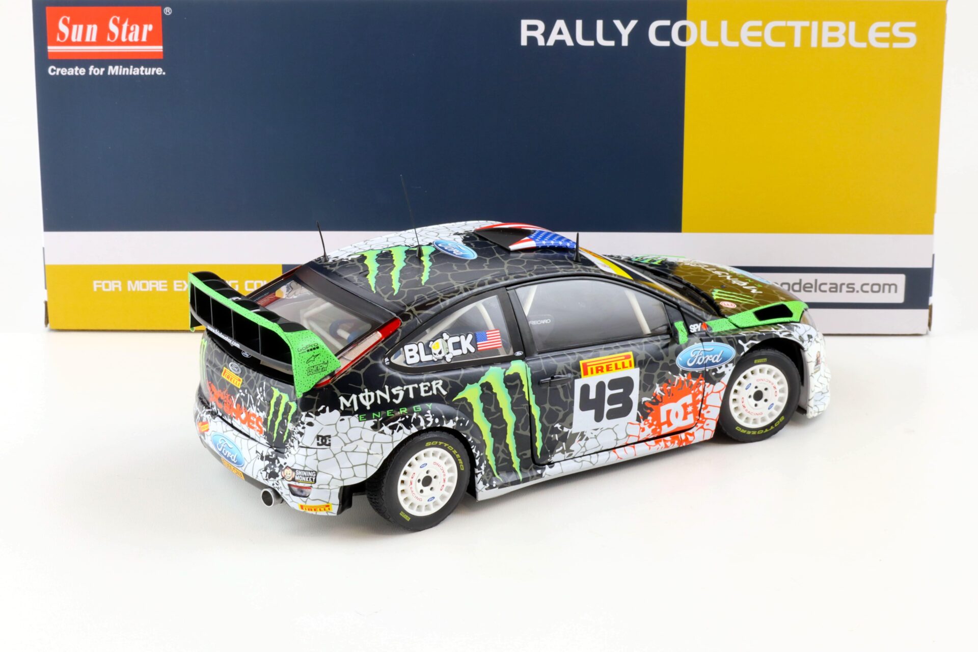 1:18 Sun Star 2012 Ford Focus RS WRC Ken Block #43 St.Petersburg Russia