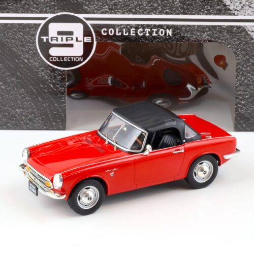 1:18 Triple9 Honda S800 with removable Soft-Top red 1966