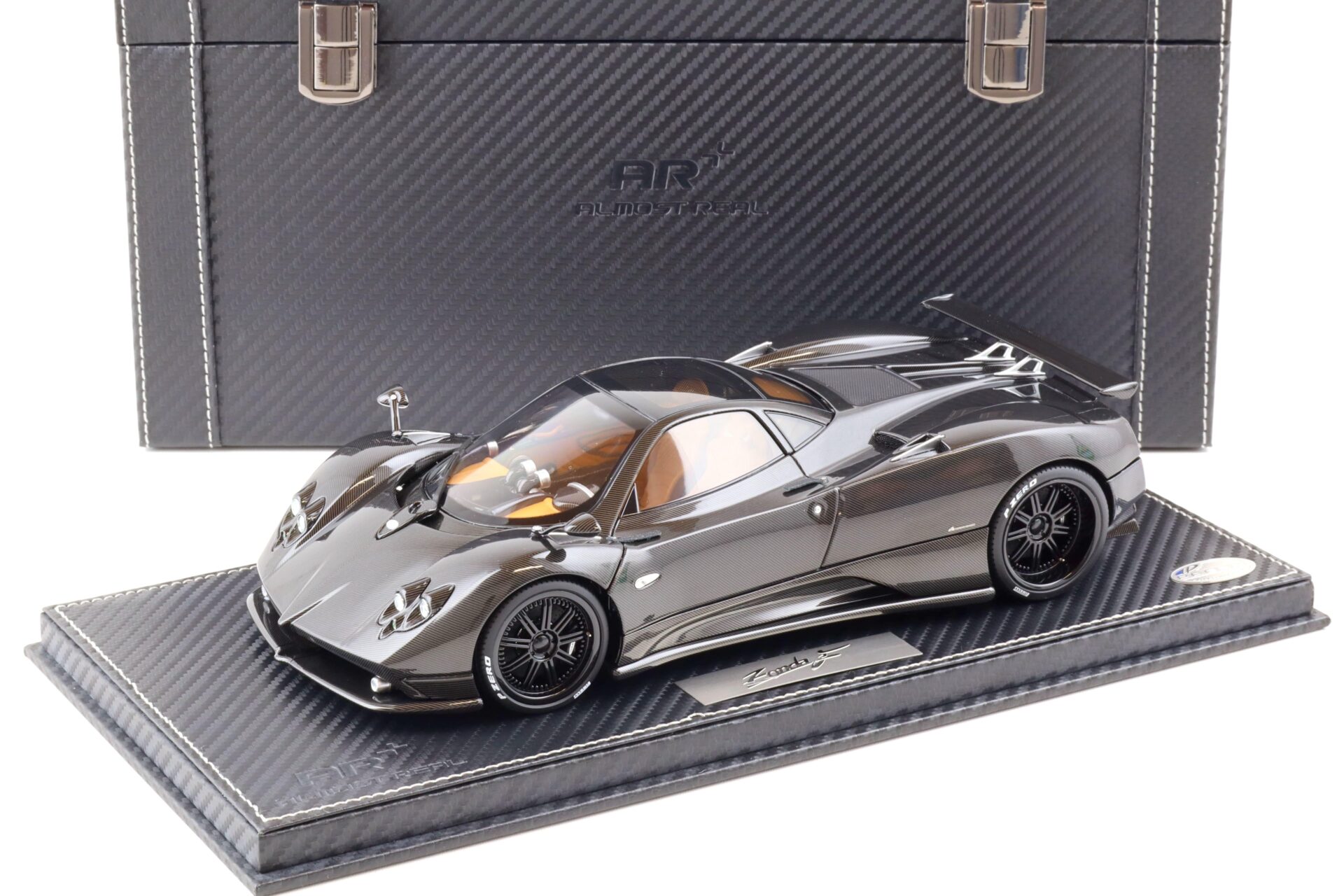 1:18 BBR Almost Real Pagani Zonda F Carbon Fiber with suitcase - Limited 100 pcs.