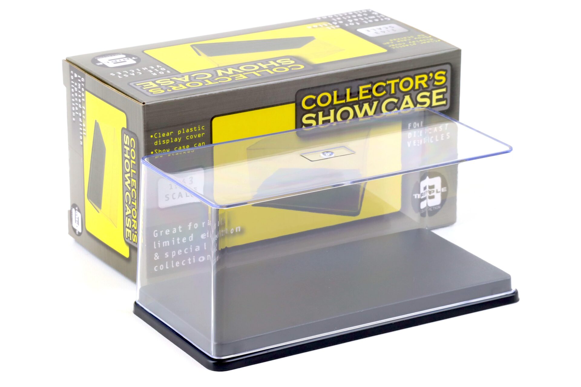 1:43 Triple9 Show Case Einzelvitrine Vitrine Klarsichtbox schwarzer Sockel