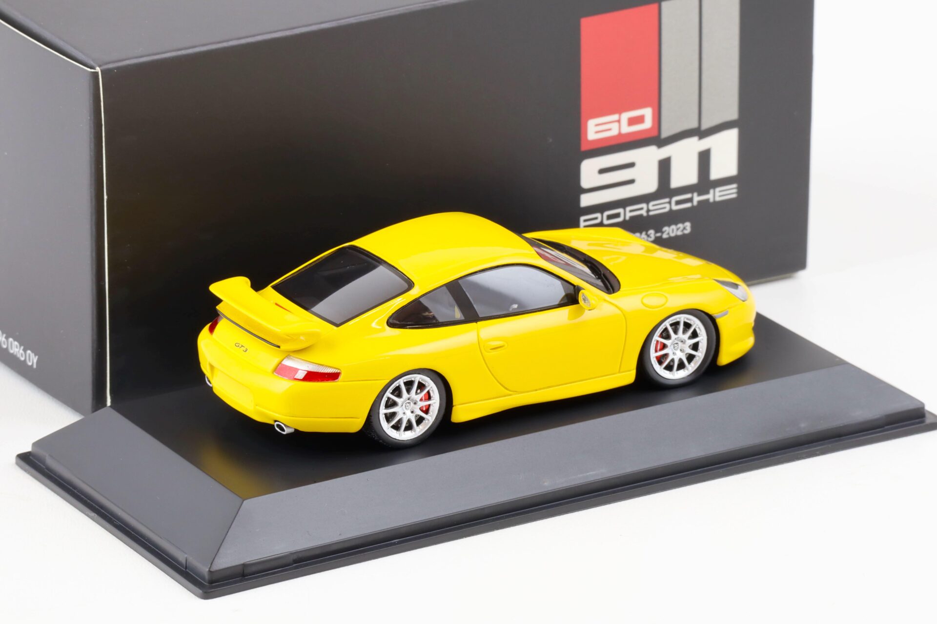 1:43 Spark Porsche 911 (996) GT3 Coupe yellow 60 Years 911 WAP DEALER
