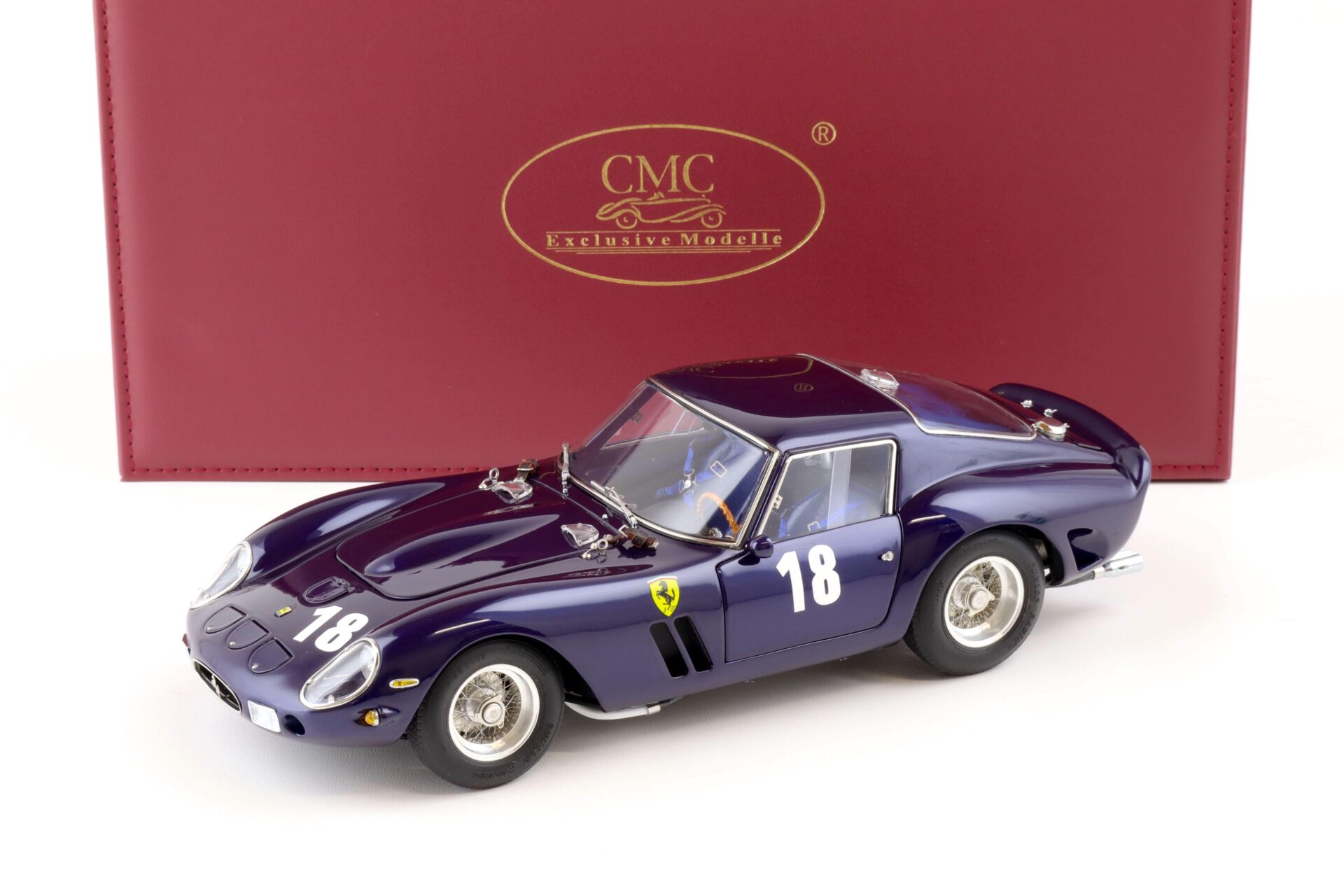 1:18 CMC Ferrari 250 GTO #18 Monterey Historical Races Laguna Seca 2004 dark blue M-255