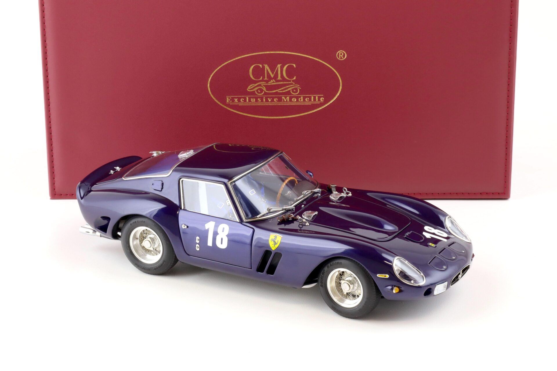 1:18 CMC Ferrari 250 GTO #18 Monterey Historical Races Laguna Seca 2004 dark blue M-255