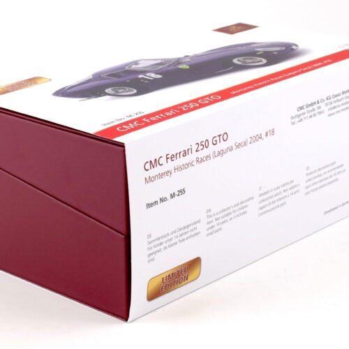 1:18 CMC Ferrari 250 GTO #18 Monterey Historical Races Laguna Seca 2004 dark blue M-255