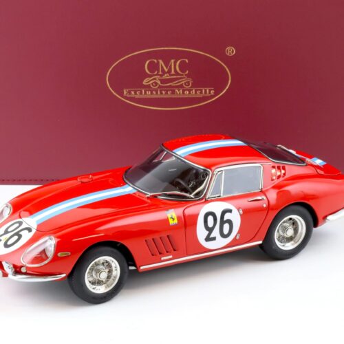 1:18 CMC Ferrari 275 GTB/C 24h Le Mans 1966 Biscaldi/ de Bourbon #26 red M-199