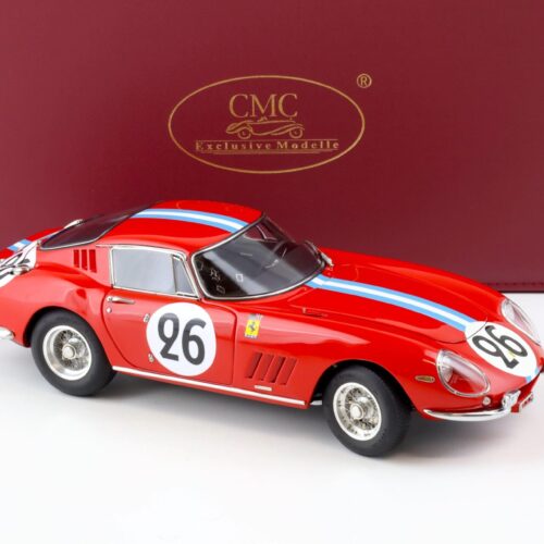 1:18 CMC Ferrari 275 GTB/C 24h Le Mans 1966 Biscaldi/ de Bourbon #26 red M-199