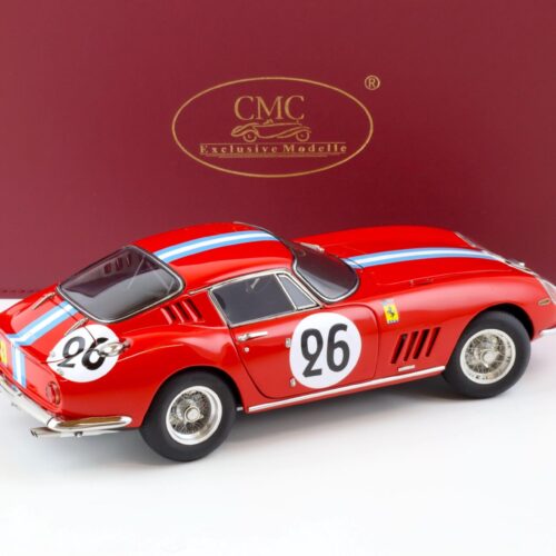 1:18 CMC Ferrari 275 GTB/C 24h Le Mans 1966 Biscaldi/ de Bourbon #26 red M-199