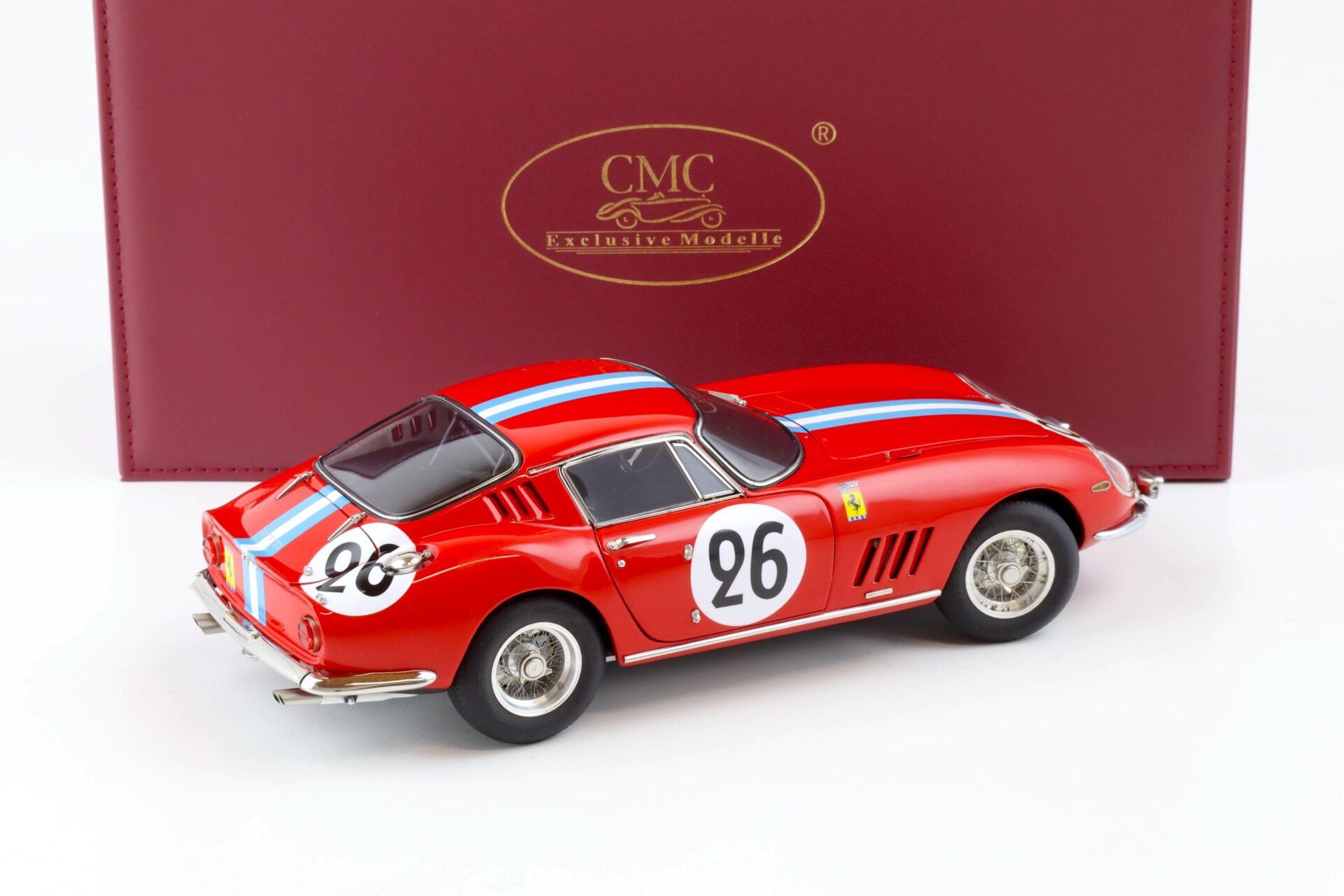 1:18 CMC Ferrari 275 GTB/C 24h Le Mans 1966 Biscaldi/ de Bourbon #26 red M-199