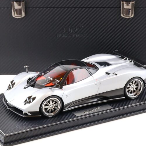 1:18 BBR Almost Real Pagani Zonda F Mercurio grey with suitcase - Limited 100 pcs.
