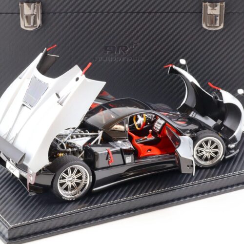 1:18 BBR Almost Real Pagani Zonda F Mercurio grey with suitcase - Limited 100 pcs.