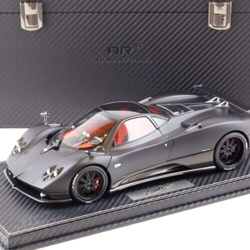 1:18 BBR Almost Real Pagani Zonda F matt black with suitcase - Limited 50 pcs.