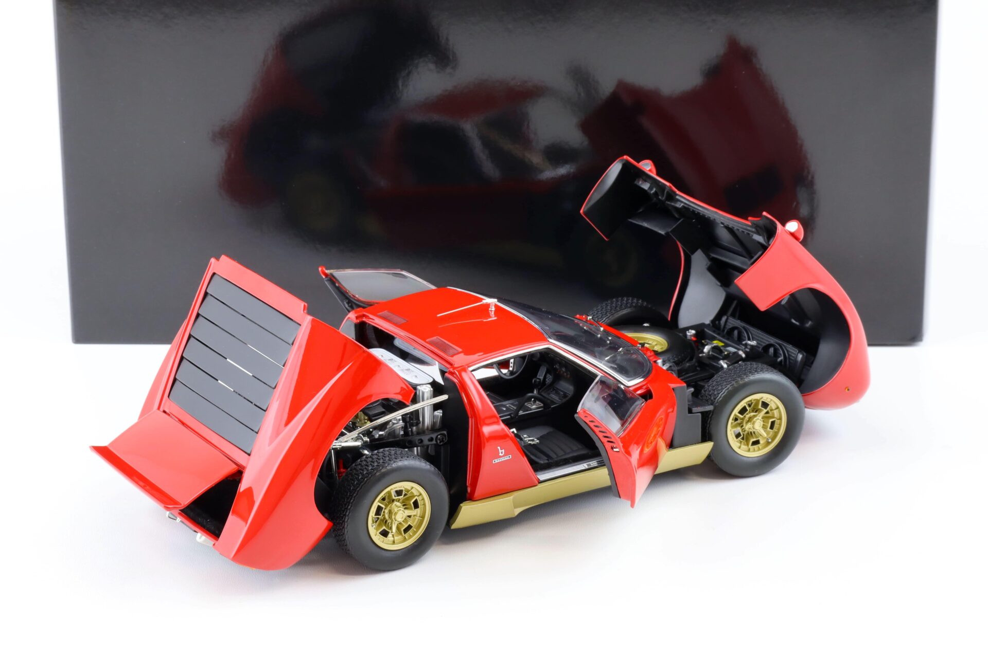 1:18 Kyosho Lamborghini Miura S Coupe red/ gold 08316R