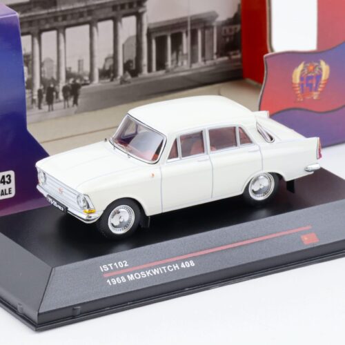 1:43 IST Models Moskwitch 408 Limousine 1968 off white