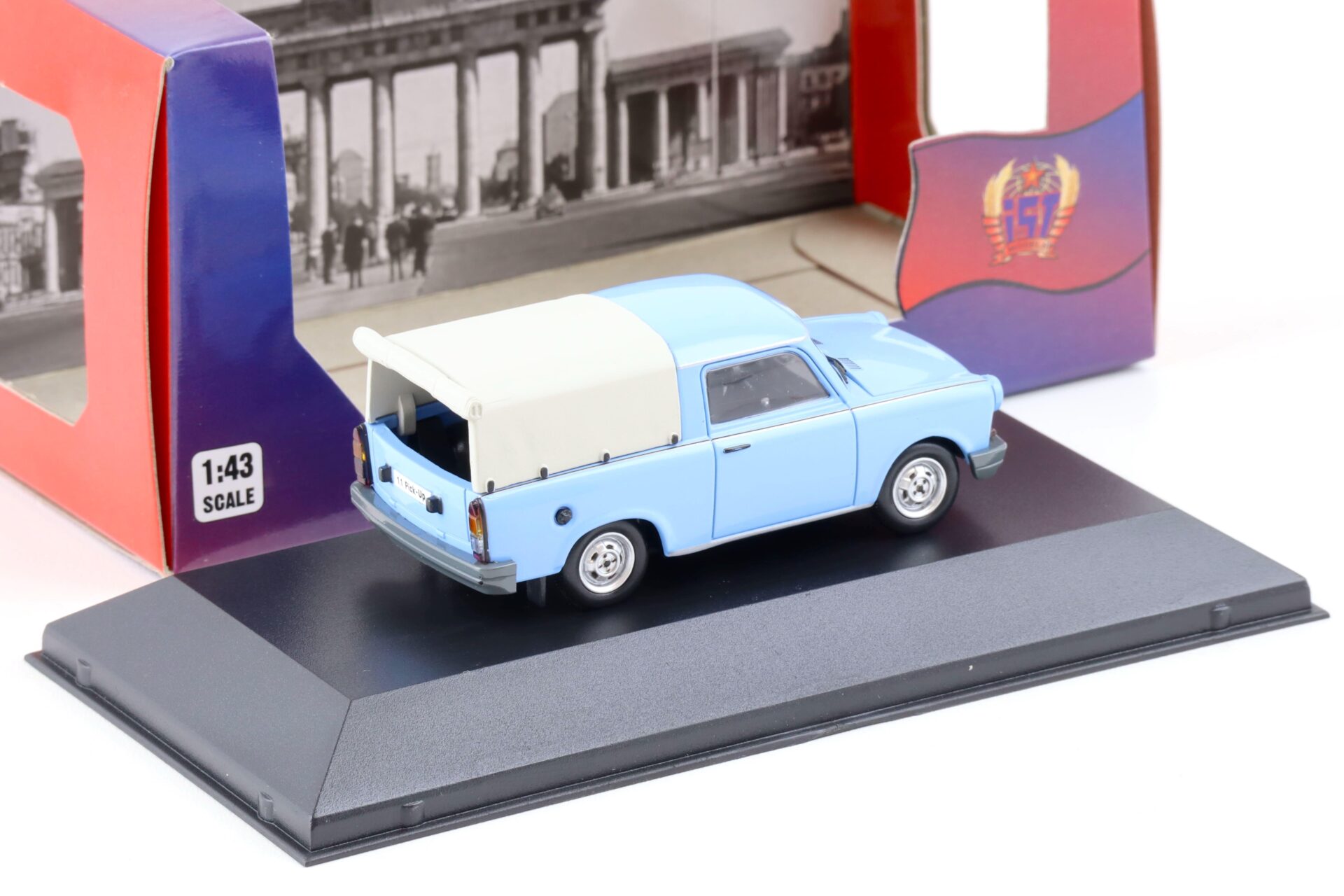 1:43 IST Models Trabant 1.1 Pick-Up closed 1990 blue