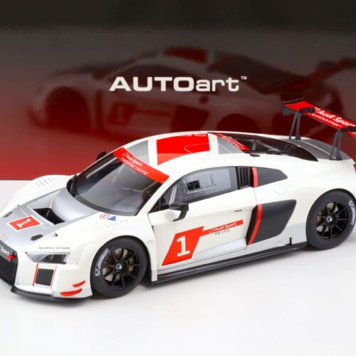 1:18 AUTOart Audi R8 FIA GT GT3 Geneva Presentation Car 2016 white/ silver/ red