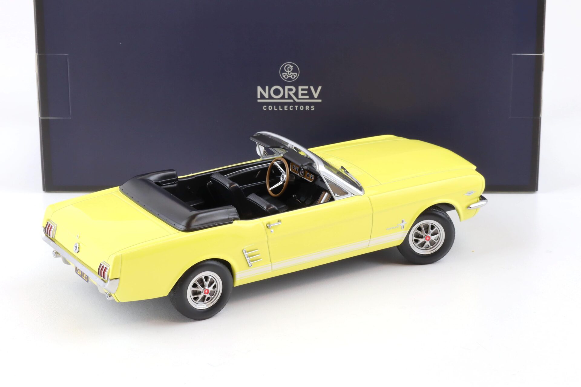 1:18 Norev Ford Mustang Convertible 1966 yellow - Limited 200 pcs.