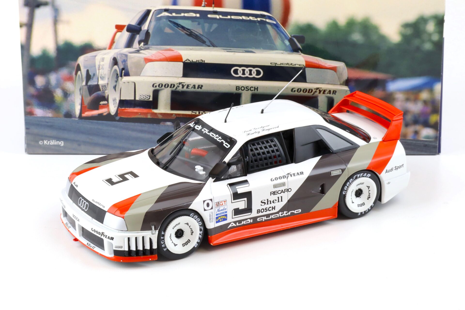 1:18 WERK83 Audi 90 IMSA GTO 500km Road America 1989 Haywood/ Goodyear #5