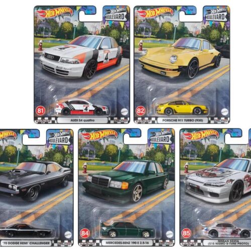 1:64 Hot Wheels Boulevard Series 2023 Car Culture Premium Pack 5 pcs. 979S Audi, Porsche