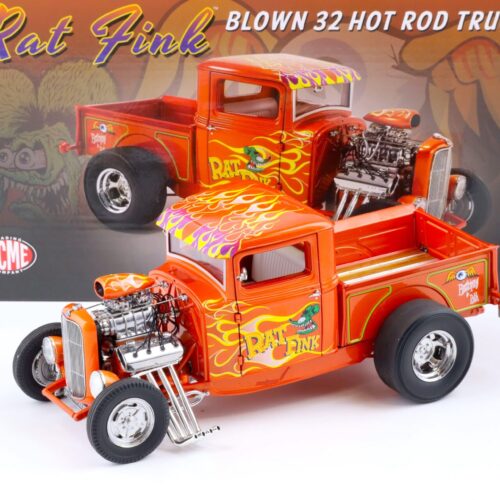 1:18 ACME 1932 Ford Blown 32 Hot Rod Truck RAT FINK orange A1804102