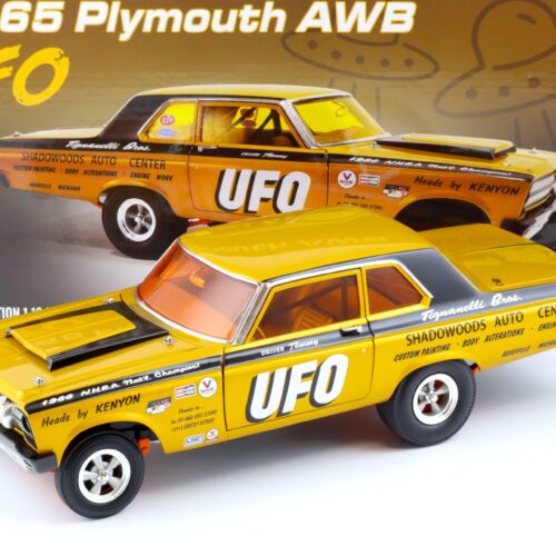 1:18 ACME 1965 Plymouth AWB Drag Car UFO gold/ black A1806509