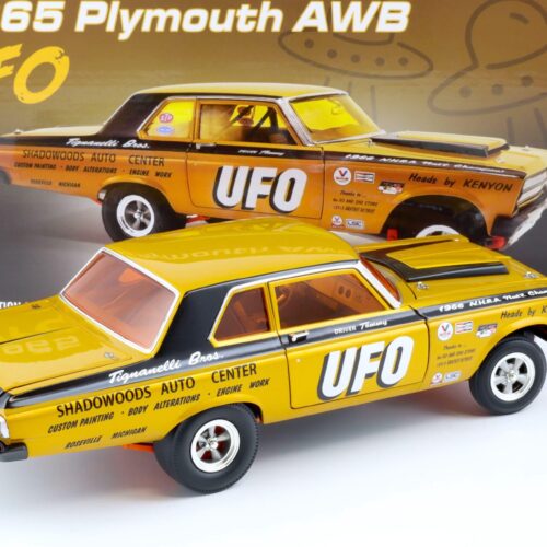 1:18 ACME 1965 Plymouth AWB Drag Car UFO gold/ black A1806509