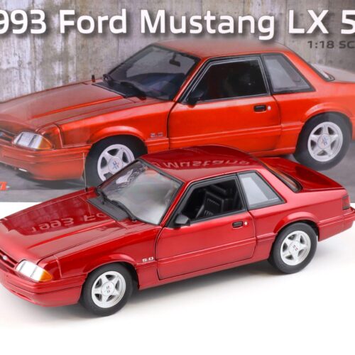 1:18 GMP 1993 Ford Mustang LX 5.0 Coupe electric red with black interior