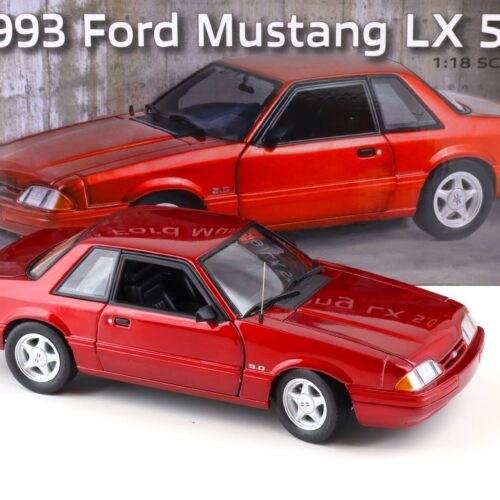 1:18 GMP 1993 Ford Mustang LX 5.0 Coupe electric red with black interior