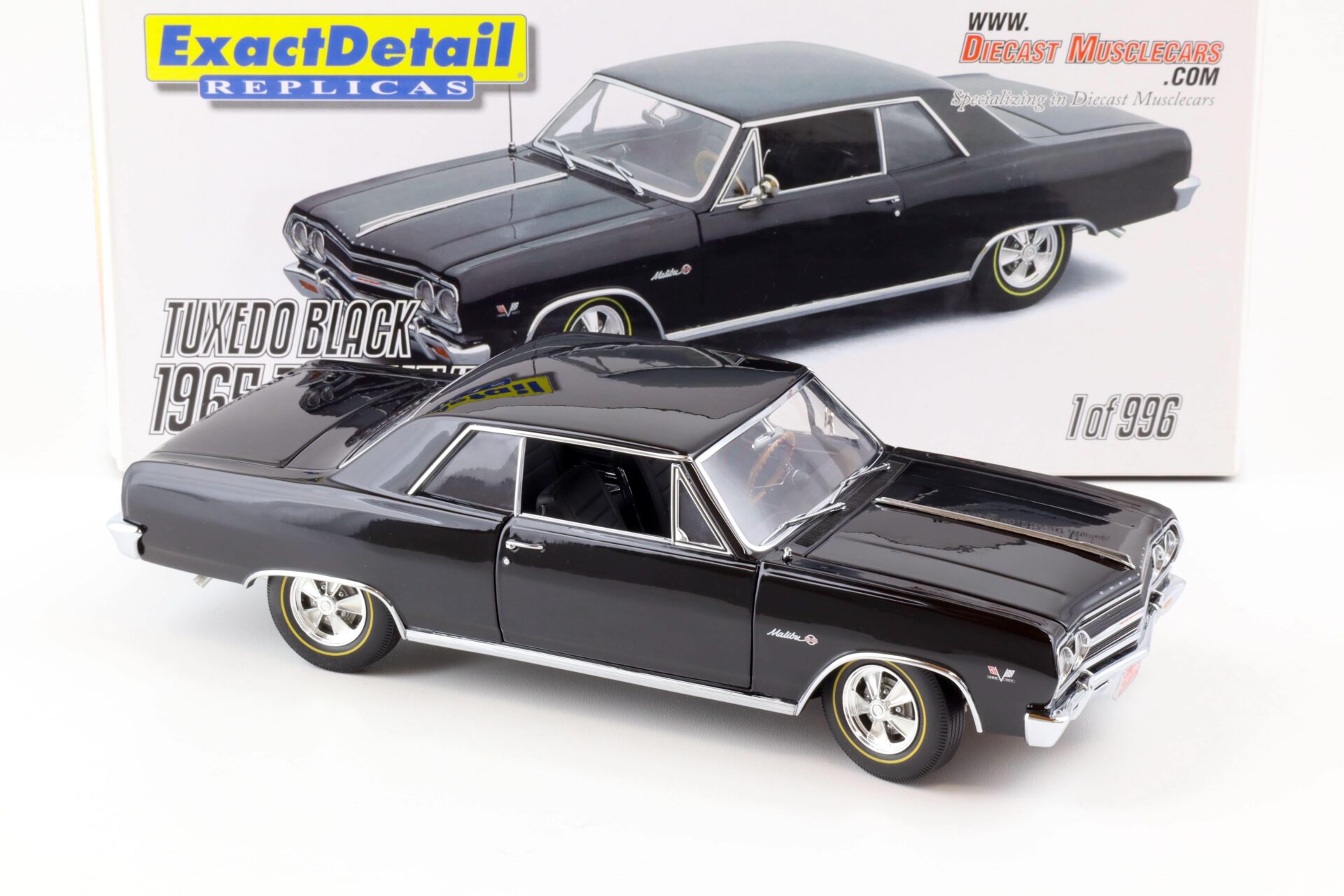 1:18 Exact Detail 1965 Chevrolet Chevelle Z16 Malibu SS Coupe black