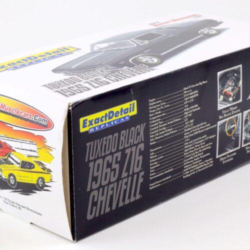 1:18 Exact Detail 1965 Chevrolet Chevelle Z16 Malibu SS Coupe black