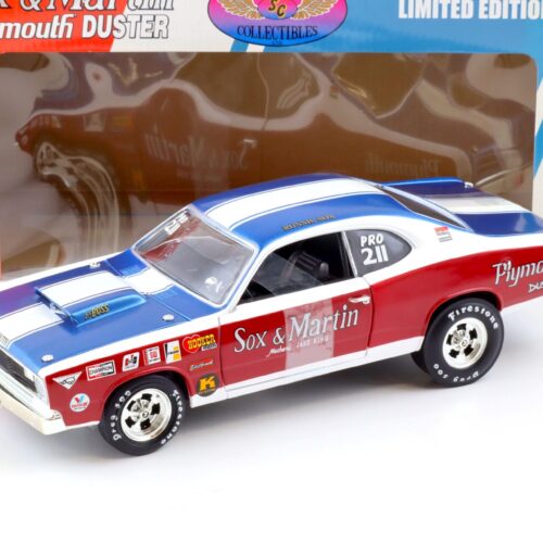1:18 ERTL Supercar 1970 Plymouth Duster PRO STOCK Sox & Martin #PRO 211