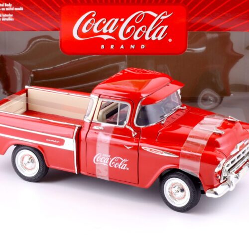 1:18 Johnny Lightning 1957 Chevrolet Chevy Camaro Pickup COCA COLA red