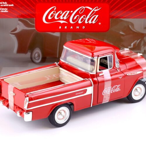 1:18 Johnny Lightning 1957 Chevrolet Chevy Camaro Pickup COCA COLA red