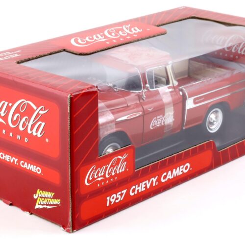 1:18 Johnny Lightning 1957 Chevrolet Chevy Camaro Pickup COCA COLA red